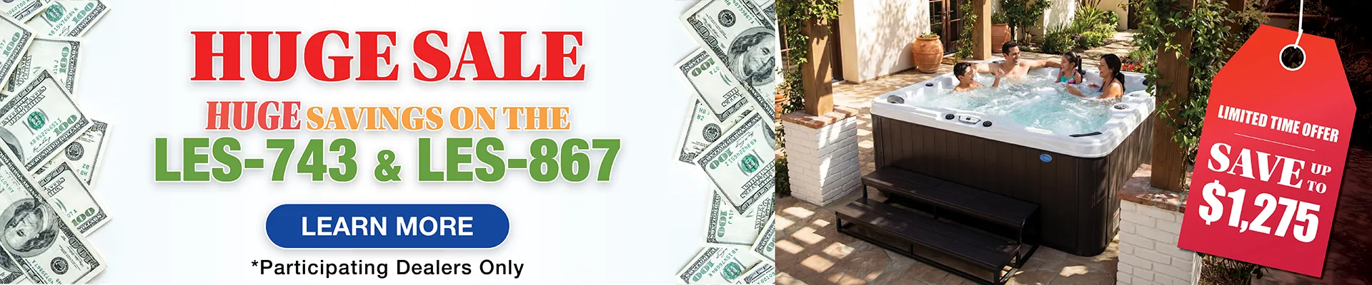 Calspas hot tub being used in a family setting - Lincoln